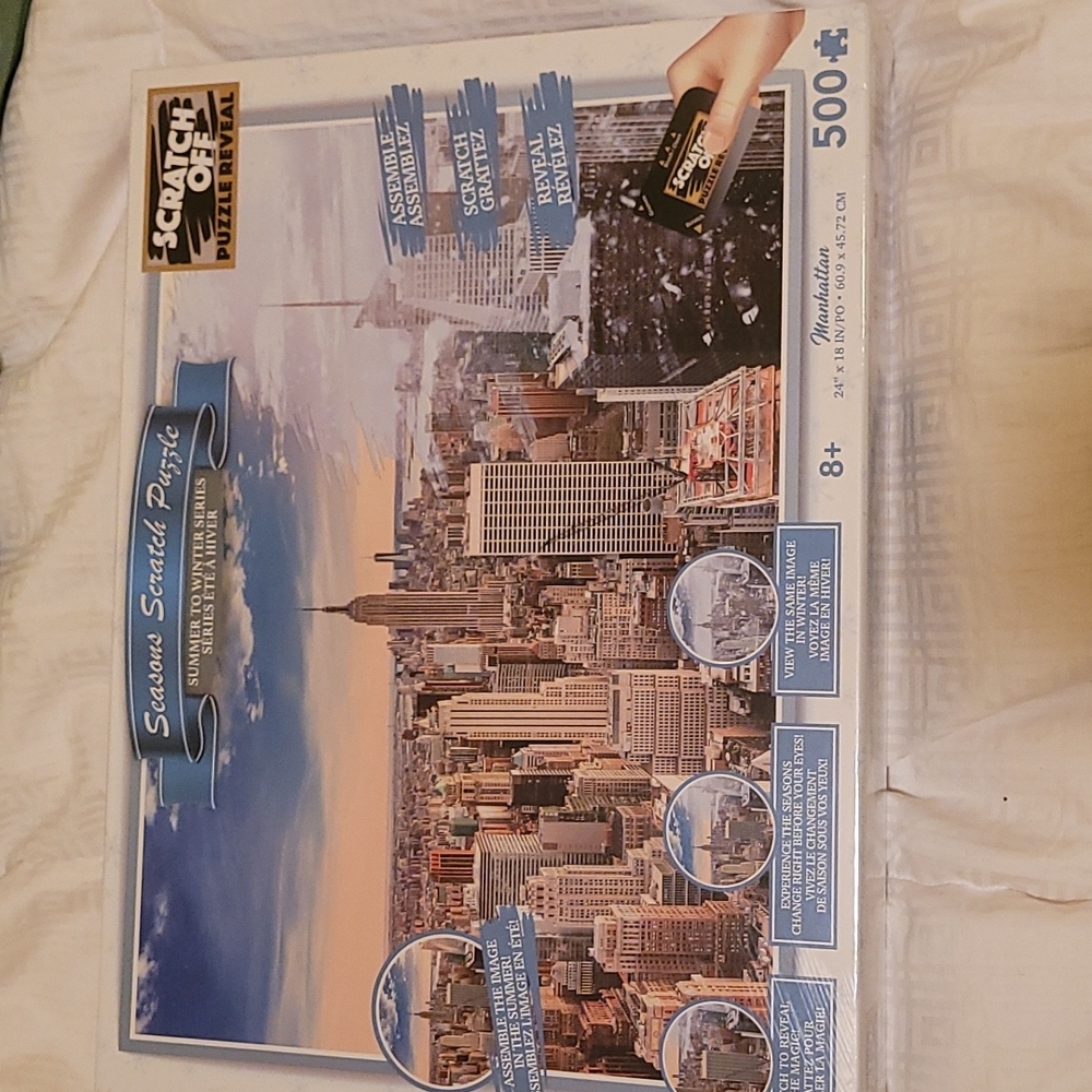 500 piece seasonal scratch off puzzle
